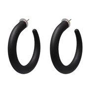 ( black)occidental style exaggerating exaggerating geometry Acrylic earrings