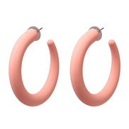( Pink)occidental style exaggerating exaggerating geometry Acrylic earrings