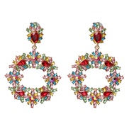 ( Color)UR high-end Rhinestone earrings classic samll floral earring fashion