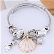 occidental style fashion  Metal all-PurposeDL concise Shells pendant more elements accessories personality bangle