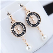 fine Korean style fashion sweetOL unique watch-face personality ear stud