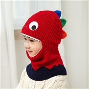 ( red )child hat autumn Winter Korean style fawn man warm knitting shawl lovely cartoon