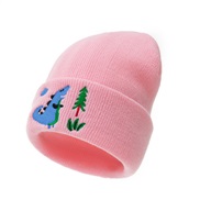 ( Pink) embroidery knitting child DIY warm child hat