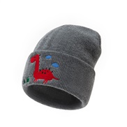 ( gray) embroidery knitting child DIY warm child hat