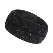 (  black)Autumn and Winter new flower belt  velvet thick warm woolen knitting head belt  lady color