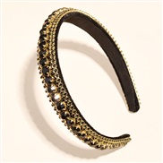 ( black Set in drill)occidental style diamond Headbandins fashion Rhinestone high-end temperament Headband all-Purpose