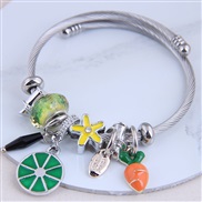 occidental style fashion  Metal all-PurposeDL concise all-Purpose fruits more elements accessories personality bangle