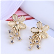 Korean style fashion concise flowers personality ear stud