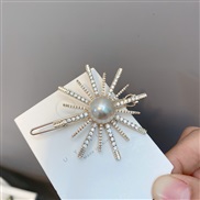 flash diamond hair clip Korea small fresh Rhinestone buckle woman samll sun