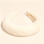 ( white)occidental style velvet Headband thick Headband fashion all-Purpose briefins