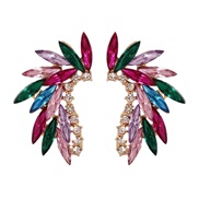 occidental style fashion creative angel glass crystal ear stud Earring earrings