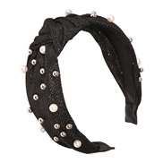 ( black)occidental style Pearl eadband width eadband big samll fashion all-Purpose head