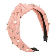 ( Pink)occidental style Pearl eadband width eadband big samll fashion all-Purpose head