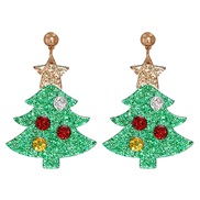 occidental style personality christmas tree deer Acrylic earrings day