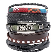 handmade weave ethnic style leather braceletdiy