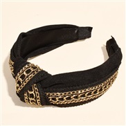 ( black)occidental style chain eadband lace velvet retro fashion width eadband head
