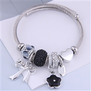 occidental style fashion  Metal all-PurposeDL concise all-Purpose bow flowers accessories personality bangle