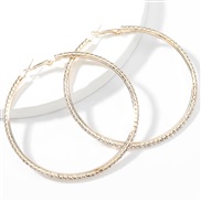 ( Gold)super claw chain series exaggerating Alloy diamond row Rhinestone circle occidental style earrings womanearrings
