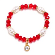 ( red)fashion  lady all-Purpose  brief temperament diamond beads crystal bracelet samll gift