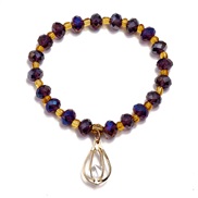 (purple) ins samll brief crystal bracelet fashion color drop pendant bracelet woman