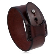 ( brown)occidental style retro brief man Cowhide bracelet