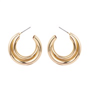 occidental style fashion gold earrings woman brief geometry Irregular ear stud