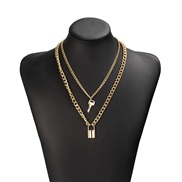 ( necklace  Gold)occidental style  retro personality more style necklace set  brief all-Purpose temperament sweater chai