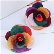 occidental style fashion Country style concise Cloth rose temperament ear stud