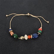 ( Mixed color) Bohemian style Acrylic beads bracelet   ethnic style fashion occidental style F
