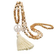 (N) Bohemia long necklace woman handmade beads tassel Autumn and Winter sweater chain