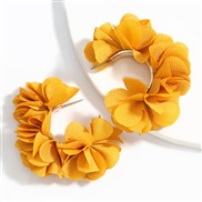 ( yellow)earrings Word Alloy flowers earrings woman occidental styleins wind Earring