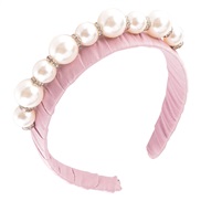 ( PinkPearl )occidental style Pearl Rhinestone eadband big samll Pearl eadband temperament Cloth handmade beads
