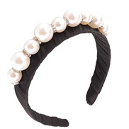 ( blackPearl )occidental style Pearl Rhinestone eadband big samll Pearl eadband temperament Cloth handmade beads