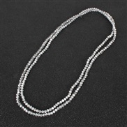 ( White K)fashion temperament personality crystal all-Purpose long style sweater chain woman   occidental style necklace