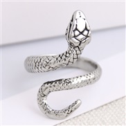 occidental style fashion  Metal snake personality opening ring