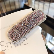 ( square / Pink)diamond temperamentins Korea big Rhinestone fashion woman