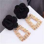 occidental style fashion  all-Purpose Metal geometry Modeling  flowers temperament exaggerating ear stud