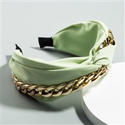 Korean style creative high-end fine Cloth eadband woman gold chain ornament width brief eadband