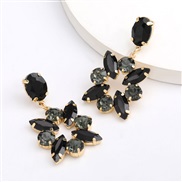 ( black)fashion colorful diamond series occidental style exaggerating earring Alloy diamond Rhinestone fully-jewelled ea