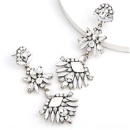 ( white)fashion colorful diamond series multilayer Alloy diamond Rhinestone flowers earring occidental style earrings wo