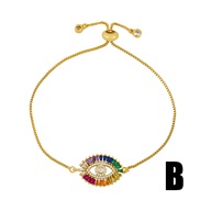 (brc B Style)bracelet occidental style fashion diamond eyes bracelet  color crystal eyes bracelet womanbrc