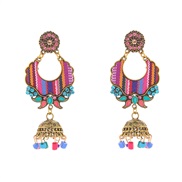 ( Color)new Bohemian style multilayer earrings fashion retro tassel earrings arring woman