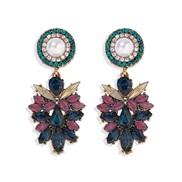 occidental style fashion exaggerating retro ethnic style diamond earrings  long style new