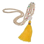 (N Y )occidental style handmade long necklace color tassel Bohemia Shells turquoise apparel chain