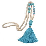 (N )occidental style handmade long necklace color tassel Bohemia Shells turquoise apparel chain