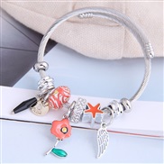 occidental style fashion  Metal all-PurposeD concise flowers  wings more elements personality bangle