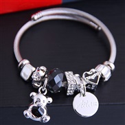 occidental style fashion  Metal all-PurposeD sweet lovely samll pendant personality bangle