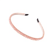 ( Pink)F apan and Korea handmade production crystal eadband  Korean style fashion creative color beads eadband woman