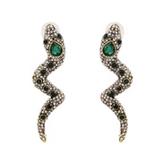 occidental style retro snake earrings woman wind personality samll ear stud earrings