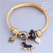 occidental style fashion  Metal all-PurposeD concise pendant more elements personality bangle